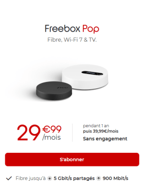 Freebox Pop à 29,99€