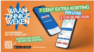 7 cent extra korting per liter bij 190 geselecteerde Tamoil en T-Energy stations