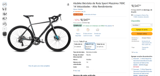 Bicicleta de Ruta Alubike Mazzima 700C Talla 51 por $8,547 | Amazon