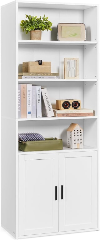VASAGLE Librería, Estantería Vertical 6 Niveles, con Puertas por 57.74€