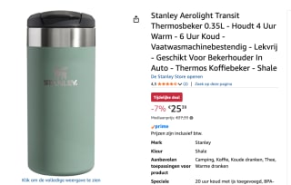 Stanley outdoor fles Aerolight Transit voor €25,39 bij Amazon