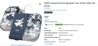 Hori Split Pad Compact Controller Attachment Set voor €56,10 dmv code bij Amazon