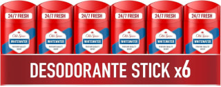 6 desodorantes Old Spice Whitewater en Barra Hombre Sin Aluminio 50ml por 12.34€