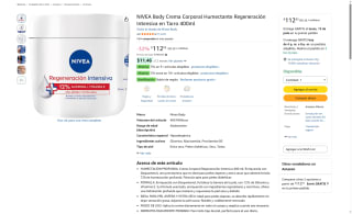 Crema Corporal NIVEA Body Regeneración por $113 | Oferta Amazon