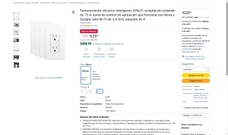 Tomacorrientes Inteligentes JUNLIT 4 Unidades por $629 | Amazon