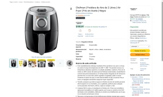 Chefman Freidora 2L por $585 | Oferta Amazon