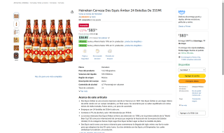 Cerveza Dos Equis Ámbar por $384 | Oferta Amazon