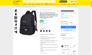 Mochila laptop Topfuture TF-M15 por $211 | Mercado Libre
