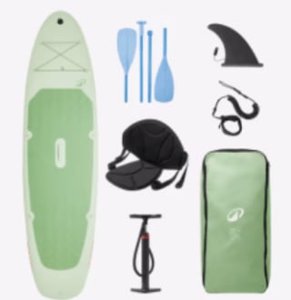 Tabla paddle surf hinchable Convertible 100 10'6 1-2 Personas (Máx 130kg) Verde 229€