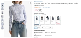 Scotch & Soda Dames T-shirt voor €17,98 bij Amazon