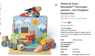 Mellissa & Doug Blockables Vehicles Play Set voor €9,99 bij Amazon