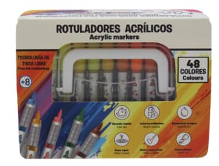 Rotuladores acrílicos 48 unidades exclusivos El Corte Ingles CyP Brands por 4.50€