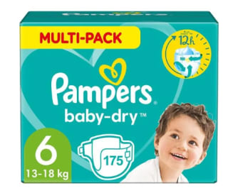 Couches PAMPERS BABY-DRY à 65,38€