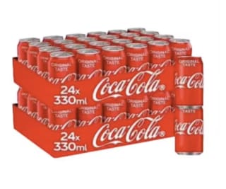 48 latas Coca Cola Original 33cl por solo 26.42€