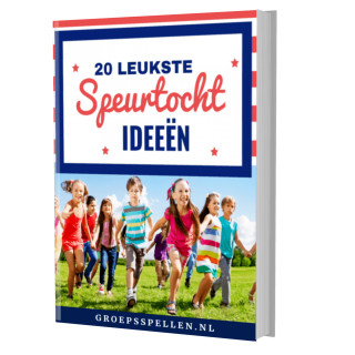 Gratis e-book met de '20 leukste speurtocht ideeën' bij Groepsspellen