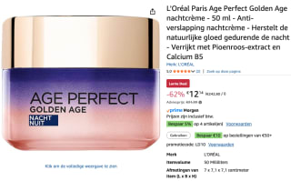 L'Oréal Paris Age Perfect Golden Age Anti-Veroudering Nachtcrème voor €12,14