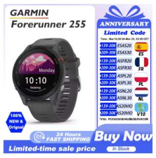 Montre connectée Garmin Forerunner 255 à 153,75€