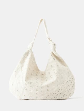 Bolso shopper con bordado por 15.99€