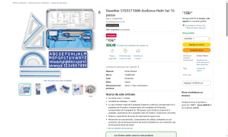 Juego de Geometría Staedtler 10pz por $106 | Oferta Amazon