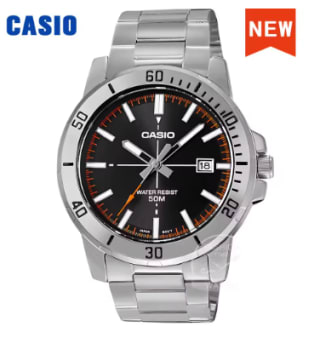 Reloj Casio hombre, pulsera acero inoxidable MTP-VD01D por 31,56€