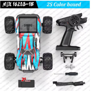 Nuevo MJX Hyper Go 16208 2S 1/16 coche RC sin escobillas alta velocidad por 58,31€