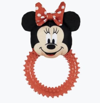 Mordedor Disney para Perro Minnie Aro de Goma Rojo y Negro por 11,98€