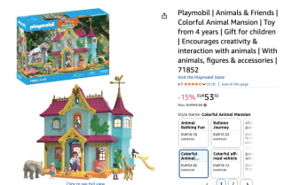PLAYMOBIL Dieren & Friends Kleurrijke dierenvilla voor €53,84 bij Amazon