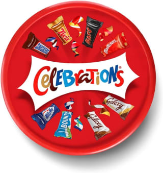 Celebrations Milk Chocolate & Biscuit Bars Assorted Sharing Tub 500g for £3.94