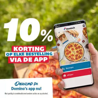2e pizza vanaf €3 bij Domino's