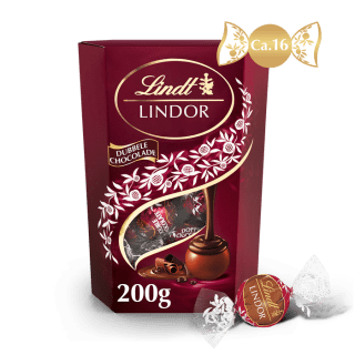 Lindt LINDOR Dubbele Chocolade bonbons 200g voor €3 bij Lindt