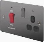 LAP 45A Cooker Switch and Socket for £2 with Free Click & Collect