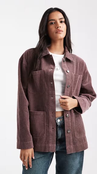 Chaqueta de granjero marrón moca de pana por 15.29€