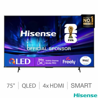 Hisense 75E78QTUK PRO 75 Inch QLED 4K UHD Smart TV - Discount at Checkout