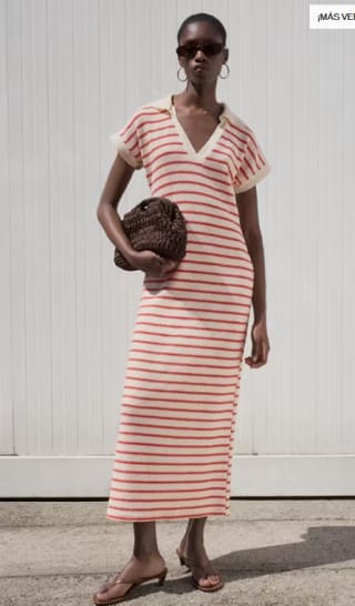 Vestido largo punto rayas pr 11.99€
