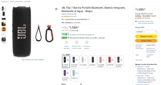 Bocina JBL Flip 7 por $1,585 en Amazon