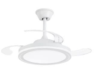 NARVI Ventilador techo Blanco, tamaño 50 cm, 3 Palas retráctiles por 34.38€