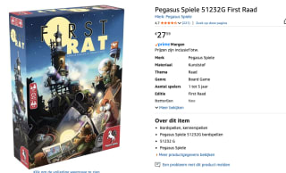 First Rat - bordspel voor €27,59 bij Amazon