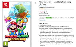 Mario & Luigi: Brothership voor €37,99 bij Amazon