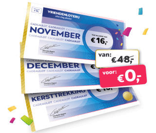 Gratis 3 loten bij VriendenLoterij