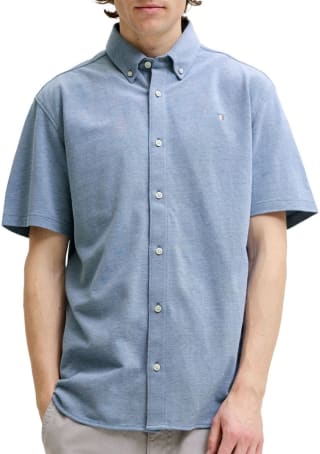 Jack & Jones Blu Lake Pique Detail SS overhemd (maat M) voor €10,20 bij Bol