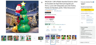 Inflable Navideño MICOCAH por $693 | Amazon (Prime)