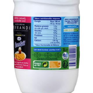 Lait Demi-Écrémé GrandLait (10 x 1 L) pour 11,60€