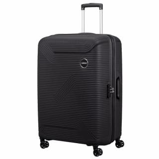 American Tourister BONJOY 79cm Large Hardside Spinner Case in Black / Green