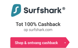100% cashback op een Surfshark abonnement via CashbackXL