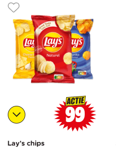 Lay's chips voor €0,99 bij Dirk
