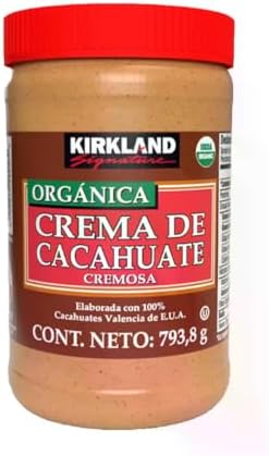 Kirkland Crema de Cacahuate Orgánica (793.8g) por $126 en Amazon