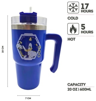 Hox Sonic Blue Travel Coffee Cup - 600ml for £1.50 at Argos