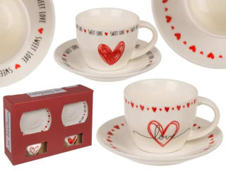 Juego de café para 2 personas 4 piezas por 1.99€.