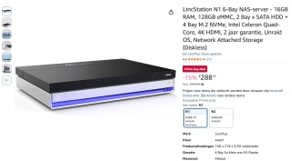 LincStation N1 6-Bay NAS-server voor €288,15 bij Amazon