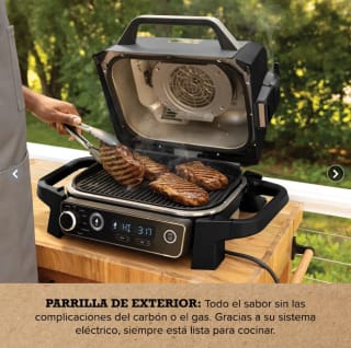 Parrilla Eléctrica NINJA con Ahumador Woodfire $299.990. Solo en Falabella, Chile